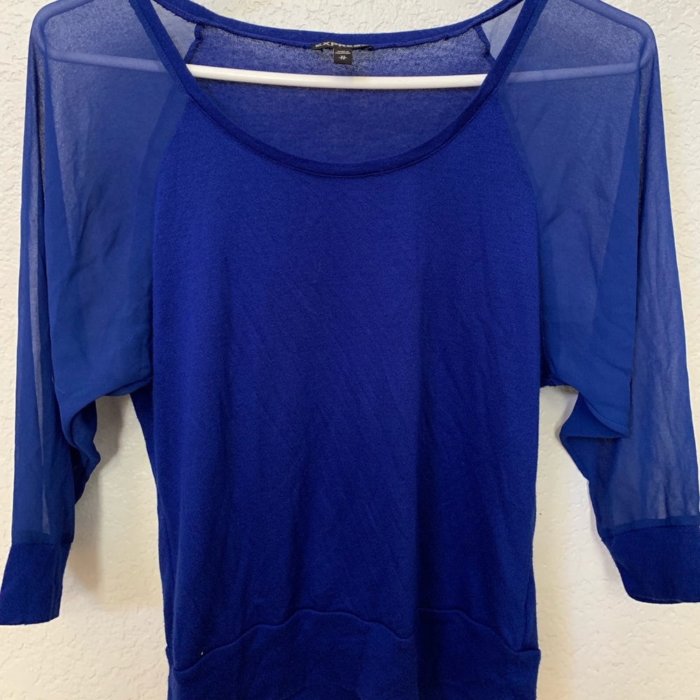 Express royal blue blouse